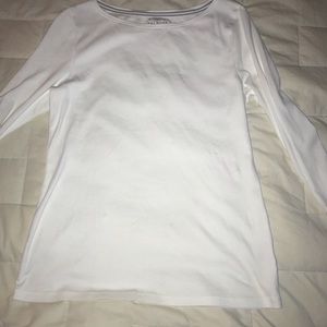 White 3/4 Sleeve Talbots T-shirt